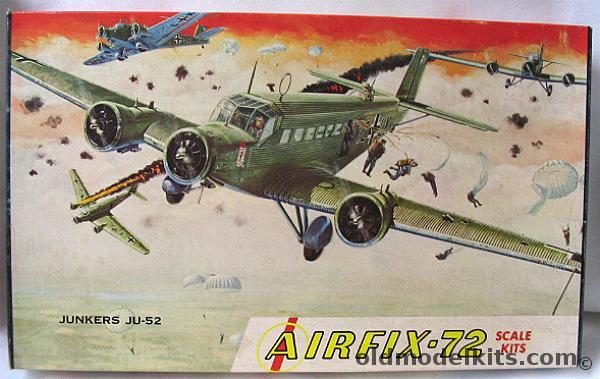 Airfix 1/72 Junkers Ju-52/3M - Floats or Landing Gear Luftwaffe or Swiss- Craftmaster Issue, 3-163 plastic model kit